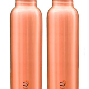 Bharu Plain Copper Bottle 500 ml- Pack of 2