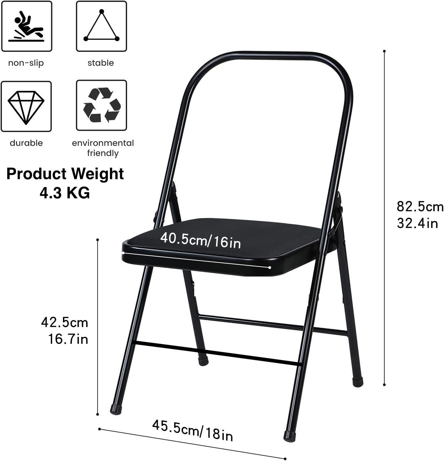 Kawachi Yoga Meditation Iyengar Backless Chair Above 5 kg Weight- i95-Big - Image 18