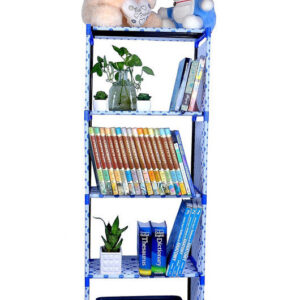 Bookshelf Cabinet Shelves (Blue) (Metal)