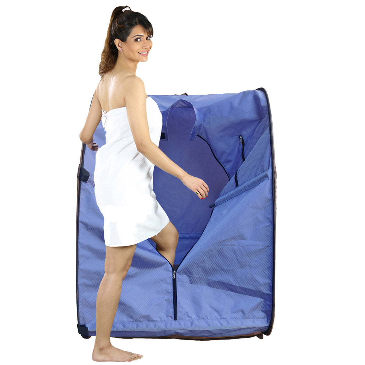Kawachi Portable Steam Cabin for Steam Sauna Therapy for Slimming and Beauty. (Steam Generator not provided) - i51-Light Violet - Image 2