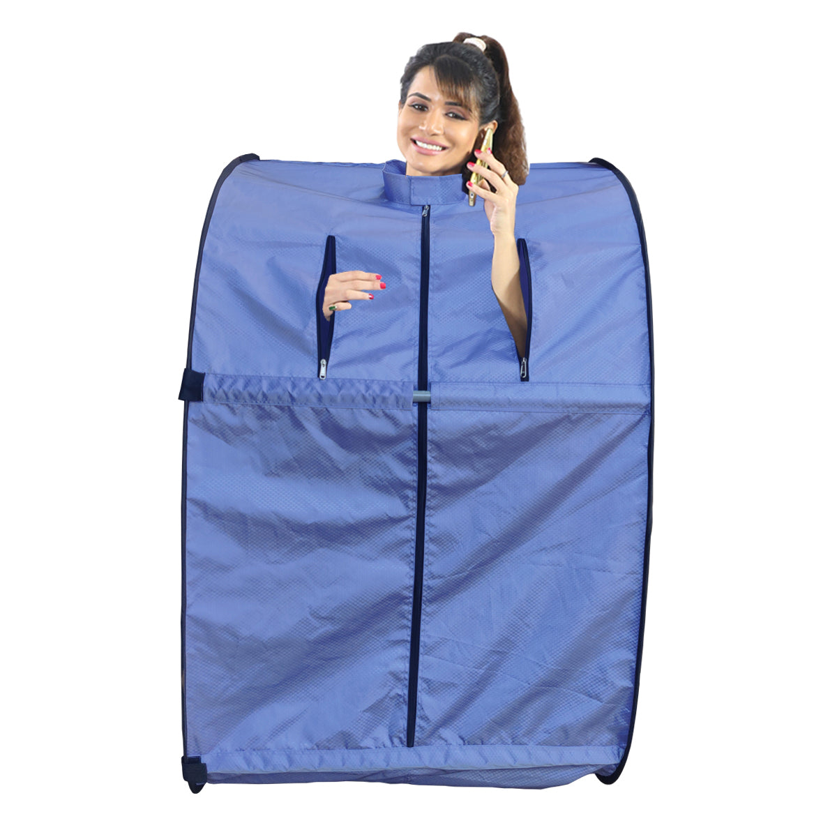 Kawachi Portable Steam Cabin for Steam Sauna Therapy for Slimming and Beauty. (Steam Generator not provided) - i51-Light Violet - Image 3