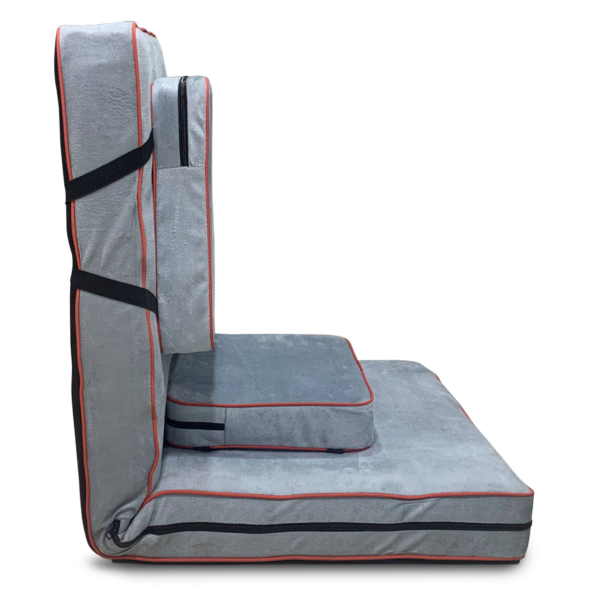 Kawachi Delux 5 Angle Recliner Folding Adjustable Relaxing Buddha Yoga Meditation Chair Backrest Floor Chair i127grey - Image 6