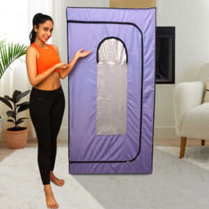 KAWACHI PORTABLE STEAM SAUNA BATH FOR HOME FULL BODY PERSONAL SAUNA AT HOME SPA (STEAM GENERATOR NOT PROVIDED) - i128 Light Voilet