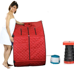 Kawachi Portable Steam Sauna Bath Panchkarma Swedan Machine for Health and Beauty Spa at Home With Stool KC10-Maroon