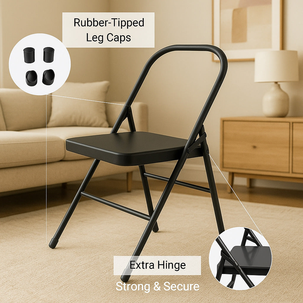 Kawachi Yoga Meditation Iyengar Backless Chair Above 5 kg Weight- i95-Big - Image 5