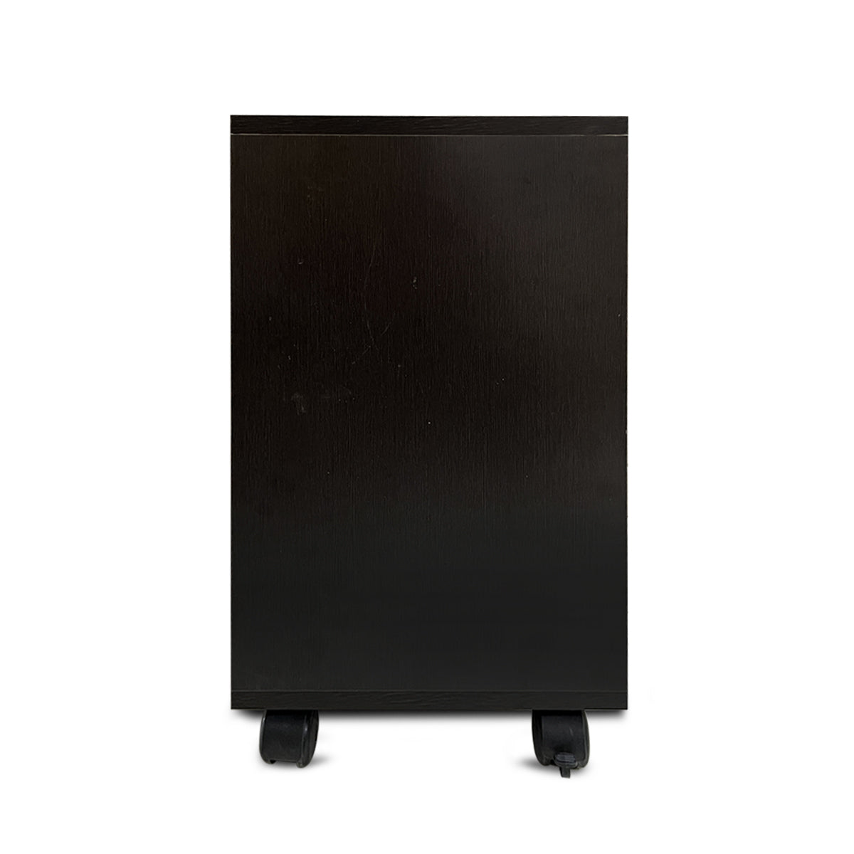 Kawachi Side Table with Storage Shelves, Sofa Couch Coffee End Table Bedside Table Laptop Desk with Wheels KW100-Wenge Black - Image 7