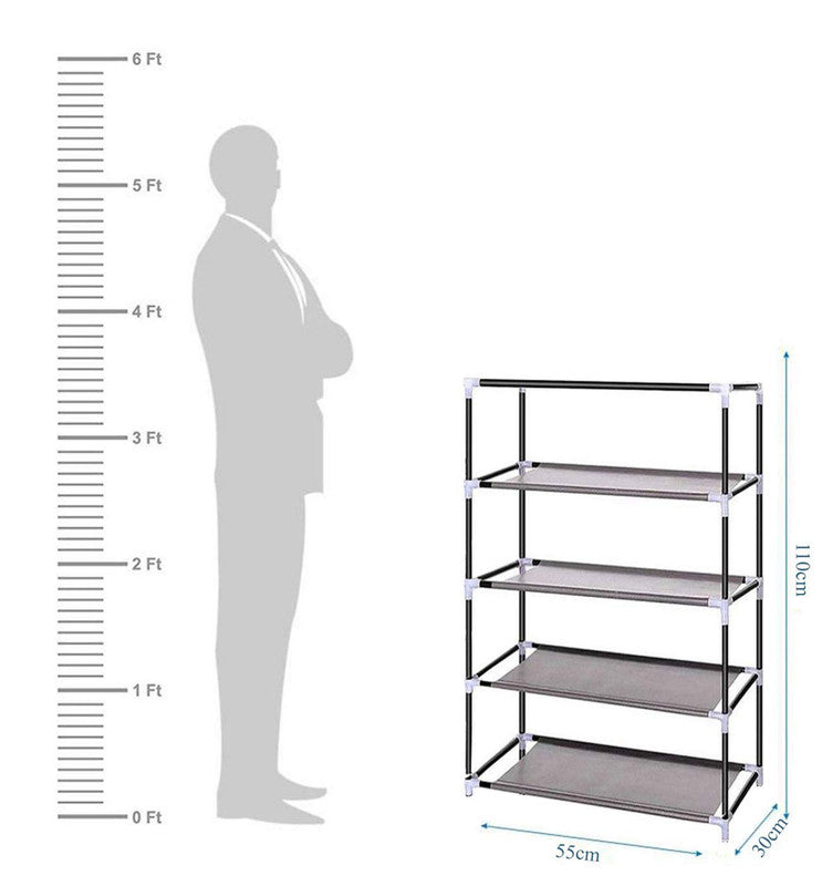 4 Layer Collapsible for Clothes (Brwon) - Image 4