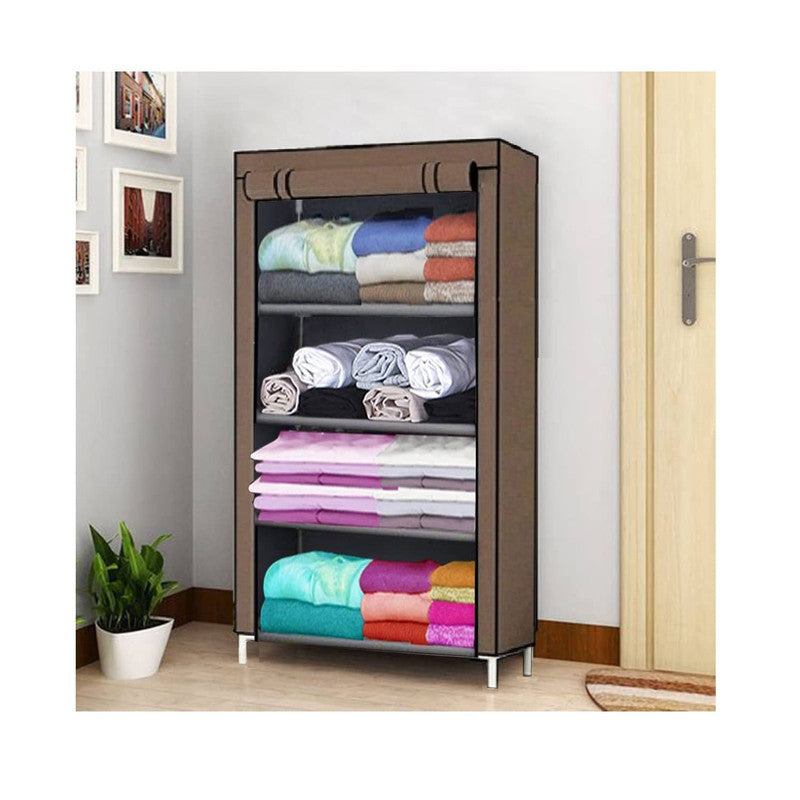 4 Layer Collapsible for Clothes (Brwon)