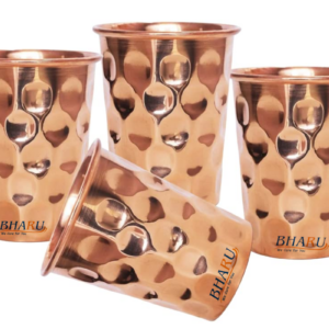 Bharu diamond Copper glass  ( Pack of 4)