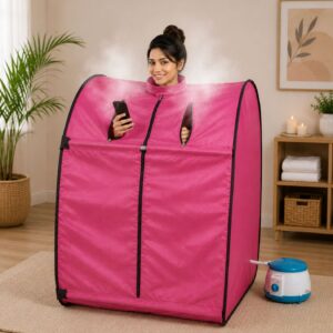Kawachi Portable Steam Sauna Bath Panchkarma Swedan Machine for Health and Beauty Spa at Home Pink