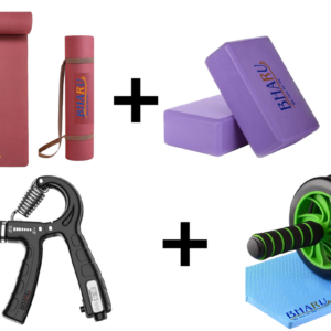 Yoga Mat, Yoga Bricks, Double Abdominal Wheel, Gripper