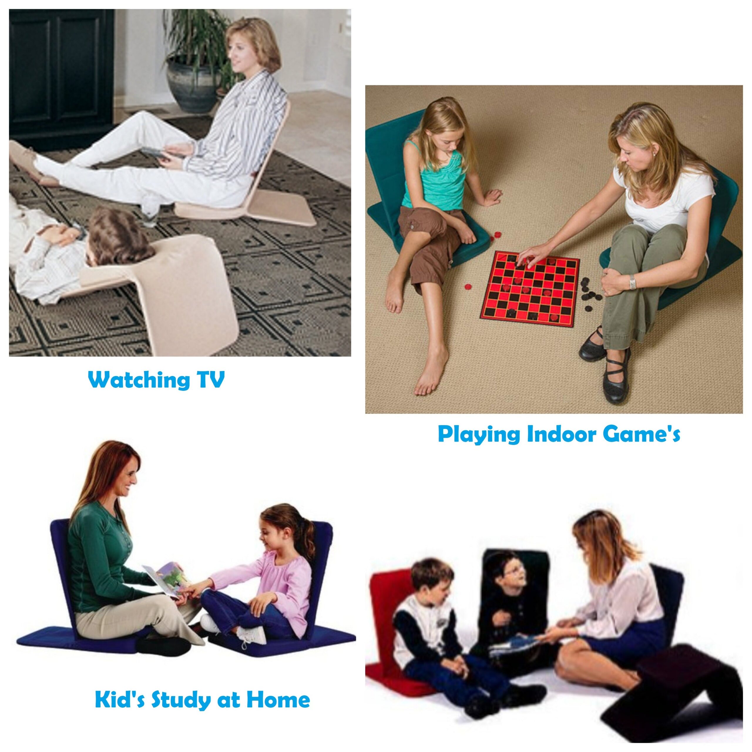 Kawachi Portable Relaxing Meditation Chair Folding Back Support Yoga Chair Study, Reading Floor Chair Pack Of 2 - Image 7