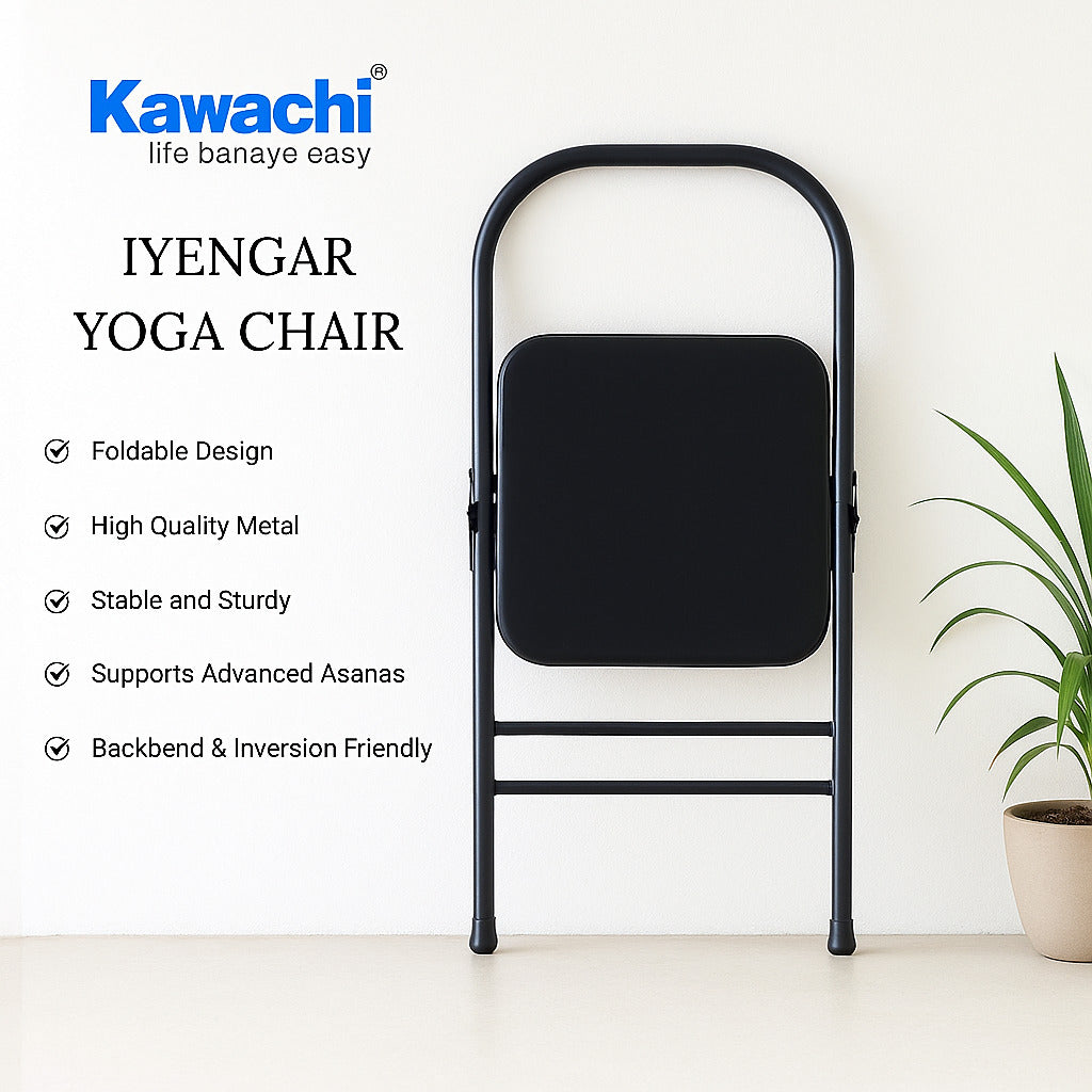 Kawachi Yoga Meditation Iyengar Backless Chair Above 5 kg Weight- i95-Big - Image 6