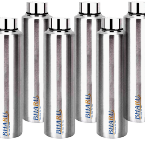 Bharu Stainless Steel Fridge Water Bottle ( Pack of 8)